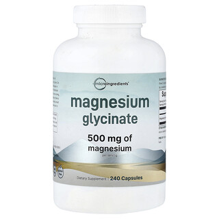 Micro Ingredients, Magnesium Glycinate, 240 Capsules (166 mg per Capsule)