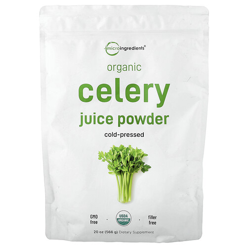 Micro Ingredients Organic Celery Juice Powder, 20 oz (566 g)