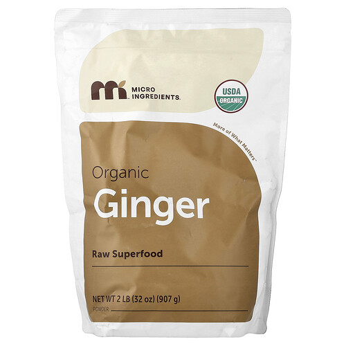 Micro Ingredients, Organic Ginger Powder, Bio-Ingwerpulver, 907 g (2 lbs.)