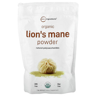 Micro Ingredients, Melena de león orgánica en polvo, 454 g (1 lb)