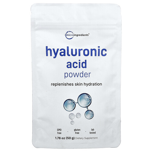 Micro Ingredients Hyaluronic Acid Powder, 1.76 oz (50 g)