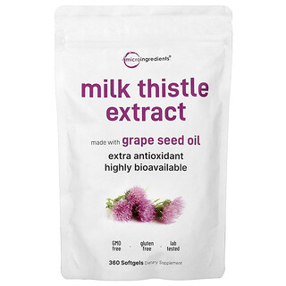 Micro Ingredients, экстракт расторопши, 360 капсул (100 мг в 1 капсуле)