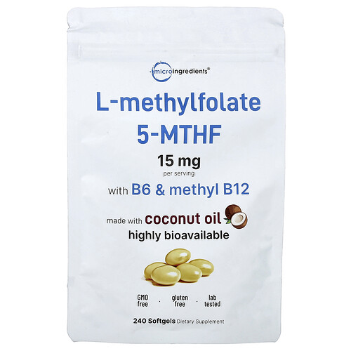 Micro Ingredients L-Methylfolate, 240 Softgels