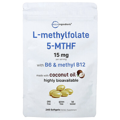 Product Image for Micro Ingredients, L-Methylfolate, 240 Softgels