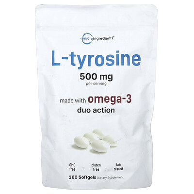 Product Image for Micro Ingredients, L-Tyrosine, 360 Softgels