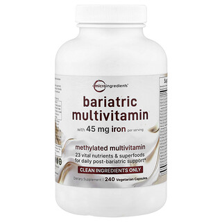 Micro Ingredients, Bariatric Multivitamin, 240 Vegetarian Capsules