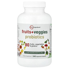 Fruits & Veggies, пробіотики, 240 вегетаріанських капсул