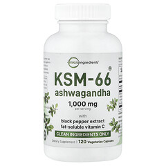 KSM-66® ашваганда, 120 вегетаріанських капсул
