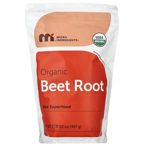 Micro Ingredients, Organic Beet Root Powder, Bio-Rote-Bete-Wurzelpulver, 907 g (2 lb.)