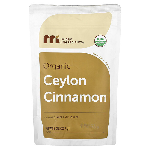Micro Ingredients, Organic Ceylon Cinnamon Powder, 8 oz (227 g)