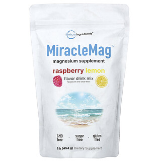 Micro Ingredients, MiracleMag™, vadelma-sitruuna, 454 g