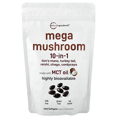 Mega Mushroom, 10 в 1, 240 капсул