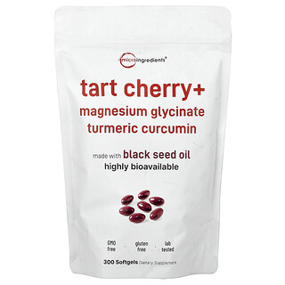 Micro Ingredients, Cereza ácida y más, 300 cápsulas blandas
