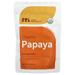 Micro Ingredients, Papaia biologica in polvere, 227 g