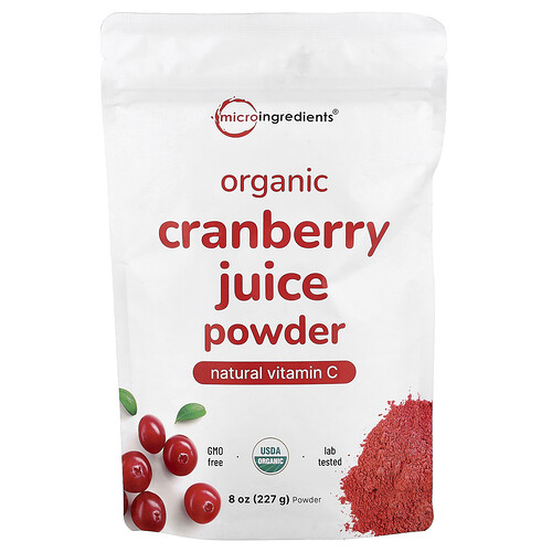 Micro Ingredients, Organic Cranberry Juice Powder, Bio-Cranberry-Saftpulver, 227 g (8 oz.)