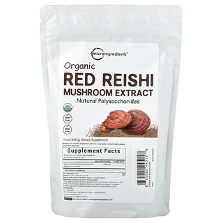 Micro Ingredients, Extracto de hongo reishi rojo orgánico, 454 g (16 oz)