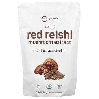 Micro Ingredients, Organic Red Reishi Mushroom Extract, 1 lb (454 g)