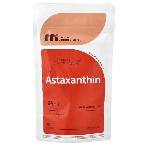 Micro Ingredients, Astaxanthin, 24 mg, 90 Weichkapseln