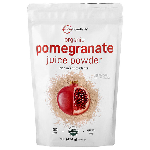 Micro Ingredients, Bio-Granatapfelsaftpulver, 454 g