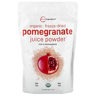 Micro Ingredients, Pulbere organică de suc de rodie liofilizat, 1 lb (454 g)