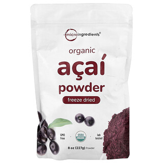 Micro Ingredients, Organic Acai Powder, lyofilizovaný, 227 g