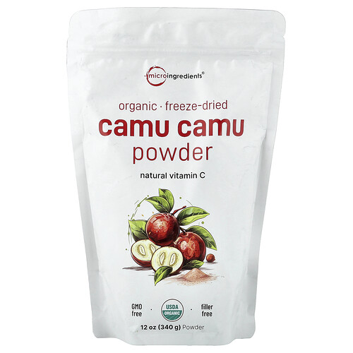 Micro Ingredients Organic Camu Camu Powder, Freeze-Dried, 12 oz (340 g)
