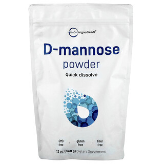 Micro Ingredients, D-manosa en polvo, 340 g (12 oz)