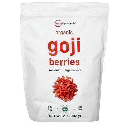 Micro Ingredients, Bayas de goji orgánicas, 907 g (2 lb)