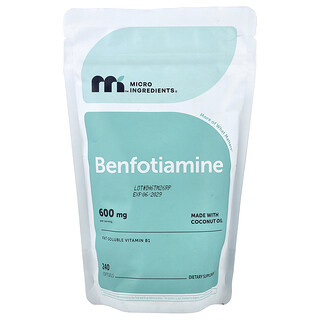 Micro Ingredients, Benfotiamine, 240 Softgels (200 mg per Softgel)