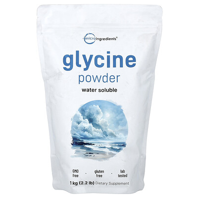 Micro Ingredients, Glicina en polvo, 1 kg (2,2 lb)