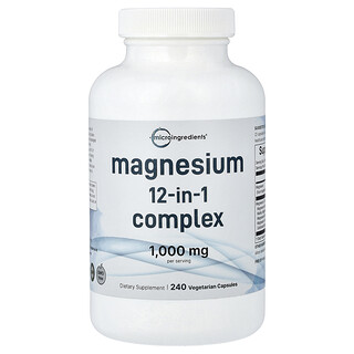 Micro Ingredients, Magnesium 12-in-1 Complex, 240 Vegetarian Capsules (500 mg per Capsule)