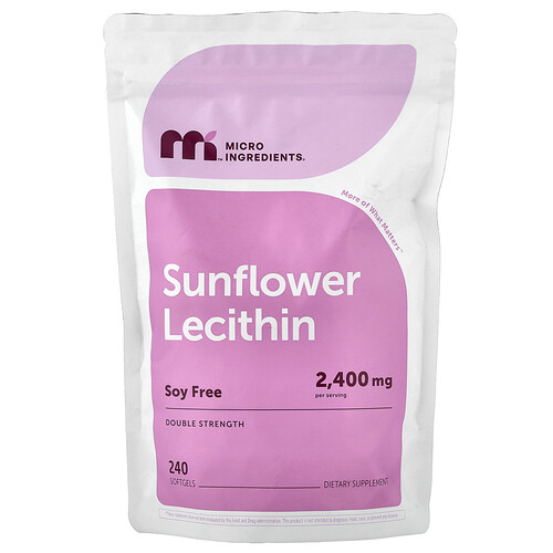 Micro Ingredients, Sunflower Lecithin, 240 Softgels