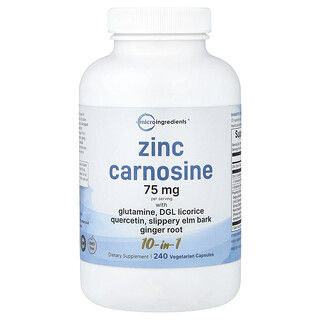 Micro Ingredients, Cink karnozin, 240 vegetarijanskih kapsula