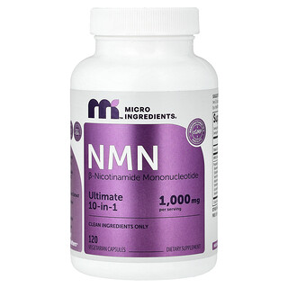 Micro Ingredients, NMN, 120 vegetariske kapsler