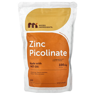 Micro Ingredients, Zinc Picolinate, 300 Softgels (50 mg per Softgel)