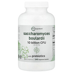 Saccharomyces Boulardii з пребіотиками, 240 вегетаріанських капсул