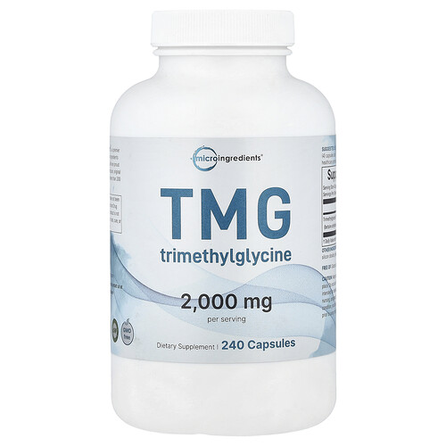 Micro Ingredients, TMG, 240 Kapseln (500 mg pro Kapsel)