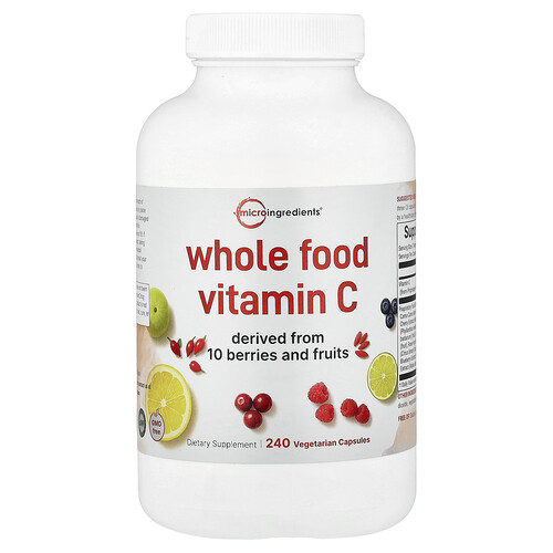 Micro Ingredients, Vollwertkost Vitamin C, 240 vegetarische Kapseln