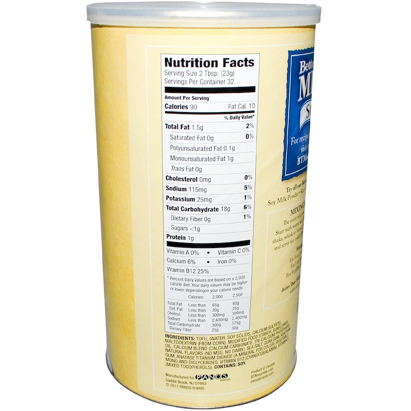 Better Than Milk, Vegan Soy Powder, Original, 1.61 lbs (736 g) iHerb