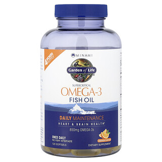 Minami Nutrition, Supercritical Omega-3 Fish Oil, Orange, 850 mg, 120 Softgels
