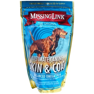 The Missing Link, ООО "Проектирование здоровья", ультимативный пёс, средство для кожи и шерсти, для собак, 454 г (1 фунт)