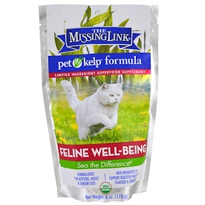 The Missing Link, Формула из бурых водорослей для домашних животных, здоровье, для кошек, 170 г (6 унций)