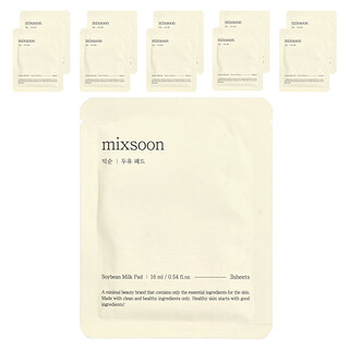 Mixsoon, Bloc de leche de soya, 30 láminas, 16 ml (0,54 oz. líq.), 10 cada una