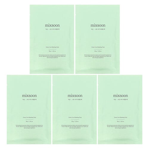Mixsoon, Green Cica Modeling Pack, 5 Packs, 1.05 oz (30 g) each