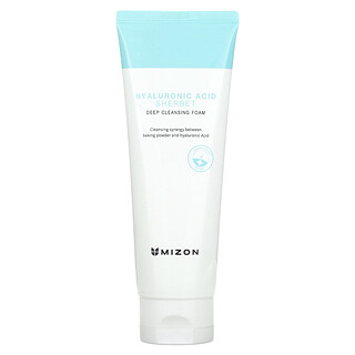 Mizon, Sorbete de ácido hialurónico, Espuma de limpieza profunda, 150 g (5,29 oz)