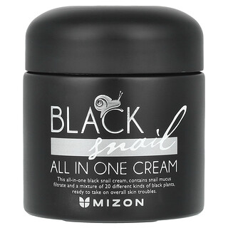 Mizon, Siyah Salyangoz, Hepsi Bir Arada Krem, 2,53 fl oz (75 ml)