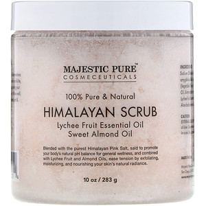 Отзывы о Majestic Pure, 100% Pure & Natural, Himalayan Scrub, 10 oz (283 g)