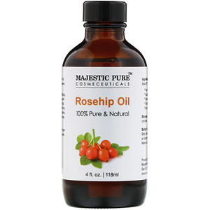 Отзывы о Majestic Pure, 100% Pure & Natural, Rosehip Oil, 4 fl oz (118 ml)