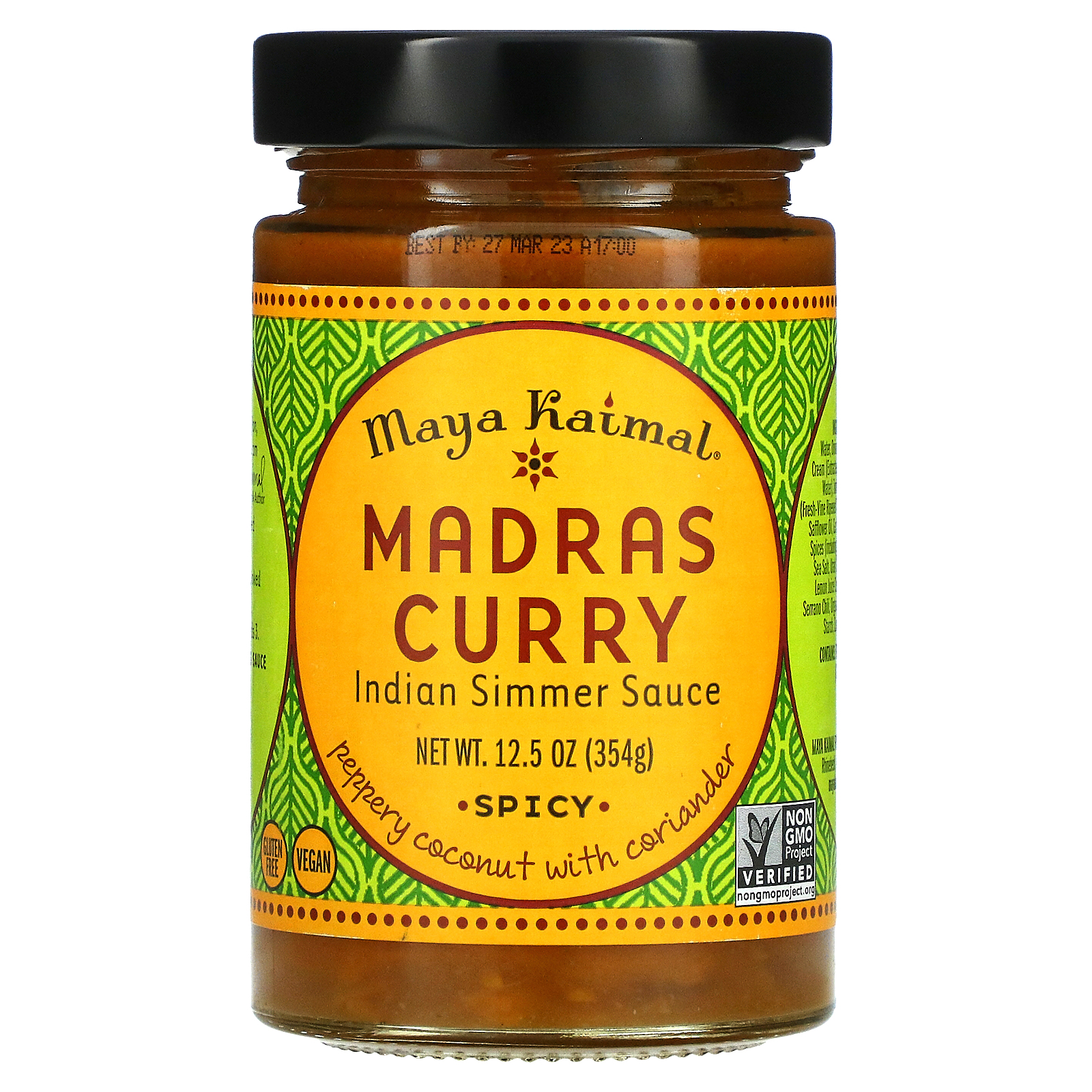 Maya 『2年保証』 Kaimal Madras Curry 上品なスタイル Indian Simmer 354 g 12.5 Spicy oz Sauce