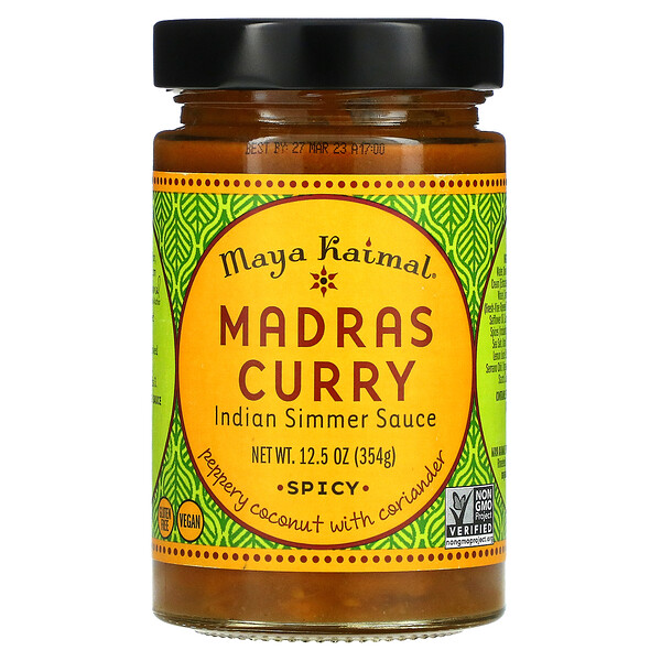 Madras Curry Indian Simmer Sauce, Spicy, 12.5 oz (354 g)